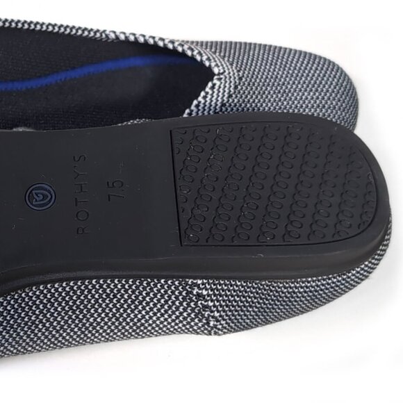 Retired Rothy’s Grey Birdseye Round Toe Flats 7.5 - Picture 7 of 8